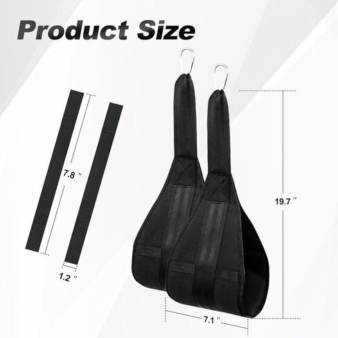 Ab Straps for Pull Up Bar: Hanging Ab Abdominal Sling Straps for Pull up Arm Workout Support for Knee and Leg Raises Training Gym & Home in Saudi Arabia