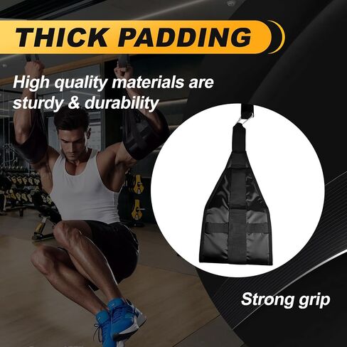 Ab Straps for Pull Up Bar: Hanging Ab Abdominal Sling Straps for Pull up Arm Workout Support for Knee and Leg Raises Training Gym & Home in Saudi Arabia