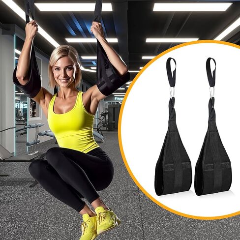 Ab Straps for Pull Up Bar: Hanging Ab Abdominal Sling Straps for Pull up Arm Workout Support for Knee and Leg Raises Training Gym & Home in Saudi Arabia