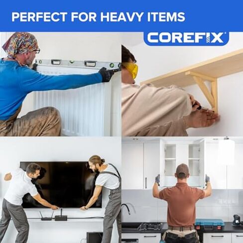 Spike Heavy Drywall Mancors 8 Pack ، مجموعة DIY مع مسامير M5x60mm. سهل التثبيت مع عدم وجود تدريبات مطلوبة. مرساة دريوال ، بديل قابس الجدار المناسب لجميع أنواع الحوائط الجافة. in Kuwait