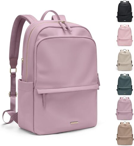 GOLF SUPAGS Women Laptop Backpack Casual Daypack for Work Travel College Backpack Purse Fits 15.6 Inch Notebook (Pinkish Purple) in Kuwait