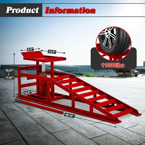 2 عبوة هيدروليكي سيار منحدرات 5T 10000 رطل منخفضة خدمة رفع السيارة المنحدرات مرآب الشاحنات مرآب الشاحن in Kuwait