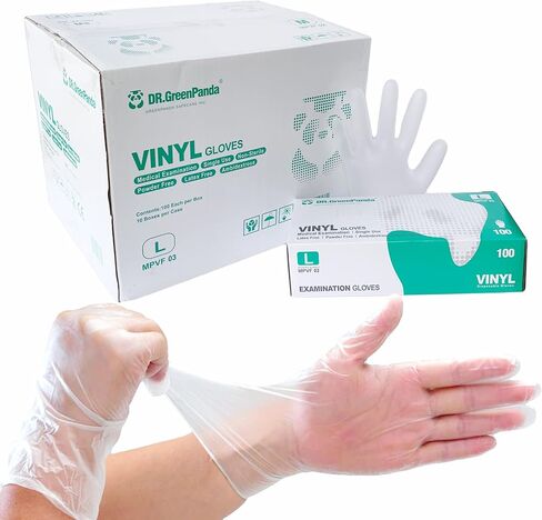 Clear Vinyl Food Safe Disposable Gloves Latex Free Powder Free for Food Prep Handling Cooking Cleaning in Saudi Arabia