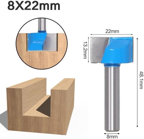 8mm Shank Cleaning Bottom Engraving Bit Solid Carbide Router Bit Woodworking Tools CNC Milling Cutter Endmill(8X11mm) in Kuwait