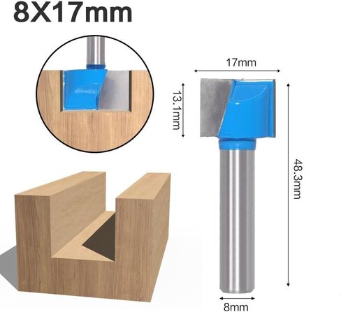 8mm Shank Cleaning Bottom Engraving Bit Solid Carbide Router Bit Woodworking Tools CNC Milling Cutter Endmill(8X11mm) in Kuwait