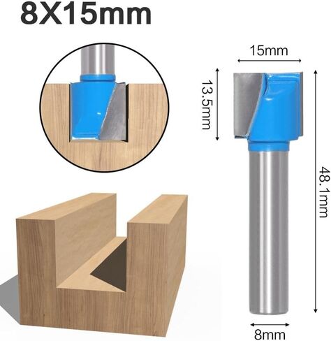8mm Shank Cleaning Bottom Engraving Bit Solid Carbide Router Bit Woodworking Tools CNC Milling Cutter Endmill(8X11mm) in Kuwait