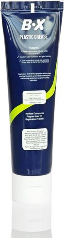BX Food Grade Grease 2.8 Oz 1 Pack-مواد تشحيم مقاومة للماء لآلات الطعام ، صانعي الآيس كريم ، أدوات المطبخ ، صمامات السباكة وحلقات O (-15 درجة مئوية إلى 100 درجة مئوية) in Kuwait