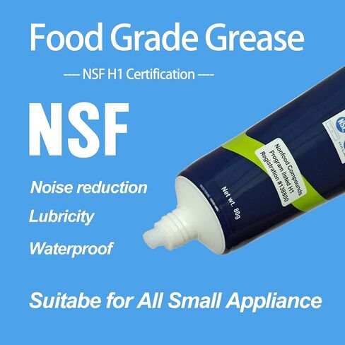 BX Food Grade Grease 2.8 Oz 1 Pack-مواد تشحيم مقاومة للماء لآلات الطعام ، صانعي الآيس كريم ، أدوات المطبخ ، صمامات السباكة وحلقات O (-15 درجة مئوية إلى 100 درجة مئوية) in Kuwait