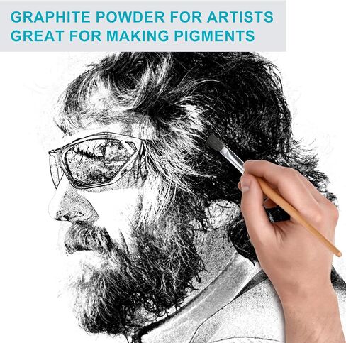 Pure Graphite Powder,3000 Mesh Microfine Dry Graphite Powder Lubricant for Locks, Bearings,Reels,Sketches, Paintings (18oz/510g) in Saudi Arabia