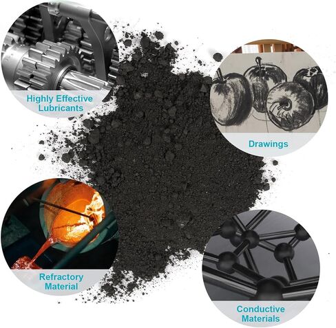 Pure Graphite Powder,3000 Mesh Microfine Dry Graphite Powder Lubricant for Locks, Bearings,Reels,Sketches, Paintings (18oz/510g) in Saudi Arabia