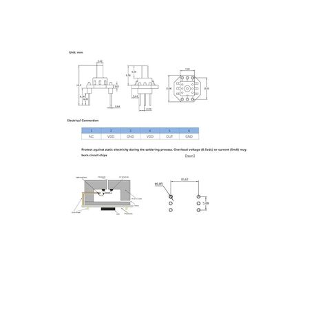 2 Pcs XGZP6847A 5V Gas Pressure Electronic Transmitter Sensor Module 0-40kpa in Kuwait