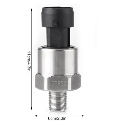 مستشعر مرسل محول الضغط على مسترجع محول الضغط مع موصل 1PC 1/8 "NPT الخيط غير القابل للصدأ محول الصوت مستشعر مرسل مستشعر لوقود مياه الوقود للوقود (30PSI) in Kuwait