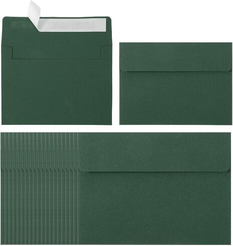 Patikil 60pack A2 مظاريف ، مظاريف دعوة متعددة الألوان من الختم ذاتي 4-3 8 × 5-3 4 لبطاقات تحية بطاقة الزفاف البريدية الإعلان عن الإعلان ، 4-3/8 "× 5-3/4" الحجم in Kuwait
