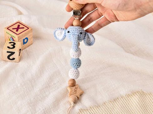 Personalized Pacifier Clip with Name,Personalized pacifier clip holder,Custom Embroidered Webbing Binky Holder for Baby Boys & Girls,Personalized newborn pacifier clip,Perfect Baby Shower Gift,Birthday,Christmas Gift in Saudi Arabia