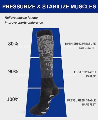 6 Pairs Compression Socks for Women Men 15-20 mmhg Knee High, Womens Compression Socks Compression Stockings for Women Men in Saudi Arabia