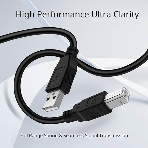 TNP USB A to USB B Audio MIDI Cable Male to Male - MIDI to USB Cable 2.0 Type للكمبيوتر ، الكمبيوتر المحمول ، لوحة مفاتيح Midi Piano ، جهاز عرض ، الطابعات ، والمعدات مع واجهة كابل USB MIDI (1.5 متر) in Kuwait