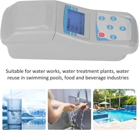 Portable Turbidity Meter with Carrying for Swimming Pool Laboratory, Handheld Digital Turbidity Meter with HighPrecision Optical System, Measuring Range 0 to 200NTU in Saudi Arabia