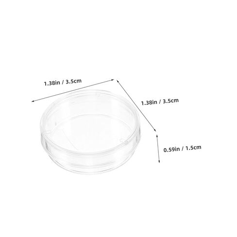 Amosfun 30pcs خلية ثقافة الخلية مختبر Petri Petri Laboratory Petri Tray Cell Cell Certic Petri Dire Actue Cinious Agar Dish Petri Dish Lab Dish Plastic Plastic in Kuwait