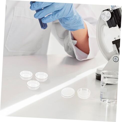 Amosfun 30pcs خلية ثقافة الخلية مختبر Petri Petri Laboratory Petri Tray Cell Cell Certic Petri Dire Actue Cinious Agar Dish Petri Dish Lab Dish Plastic Plastic in Kuwait