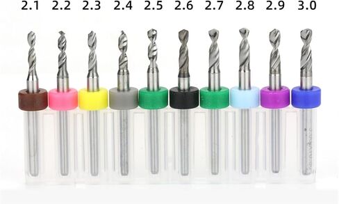 2.1-3.0mm Mini Drill Bit Drill Bits 10Pcs(Color:PCB 2.3mm 10pcs) in Saudi Arabia