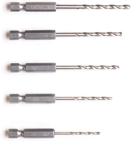 1.5-6.5mm M35 Cobalt Drill Bit Twist Drill Bit Set 1/4 Inch Hex Shank(1.5/2/2.5/3/3.2/3.5/4/4.5/4.8/5/5.5/6/6.5mm) 13Pcs in Saudi Arabia