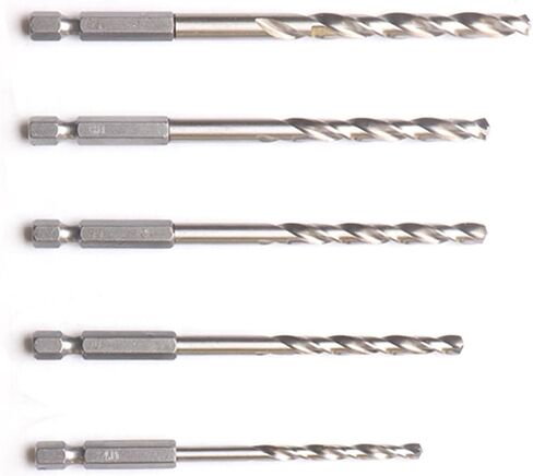 1.5-6.5mm M35 Cobalt Drill Bit Twist Drill Bit Set 1/4 Inch Hex Shank(1.5/2/2.5/3/3.2/3.5/4/4.5/4.8/5/5.5/6/6.5mm) 13Pcs in Saudi Arabia