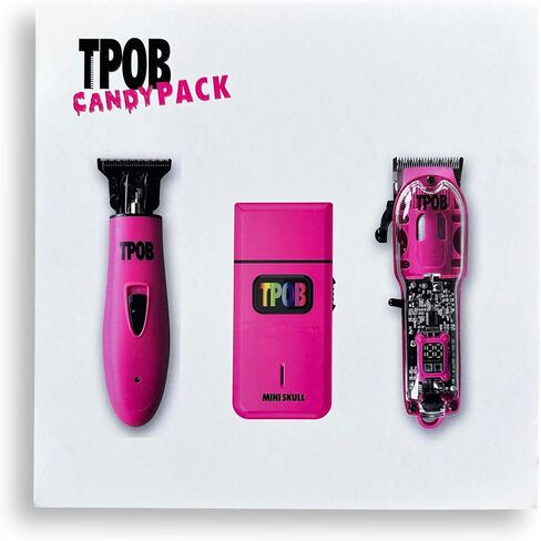 TPOB Slime 2 Candy Pink Clipper Trimmer Shaver Set Barber Hair Clippers in Matte Pink with Taper Blade in Kuwait