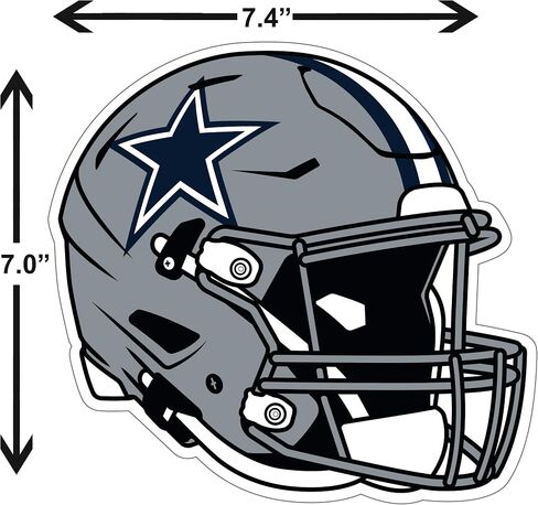 Siskiyou Sports NFL Dallas Cowboys Helmet Auto Decal, Team Colors, One Size in Saudi Arabia