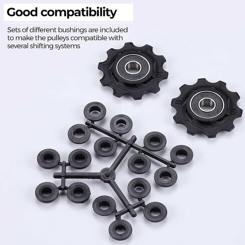 BBB Cycling 2x 10-Terilleur Jockey Wheels I Bulleys الخلفية لعجلات من 7- 8- 9- و 10 سرعات Shimano ، Sram و Campagnolo I Shimano Jockey عجلات I Rollerboys BDP-01 in Saudi Arabia