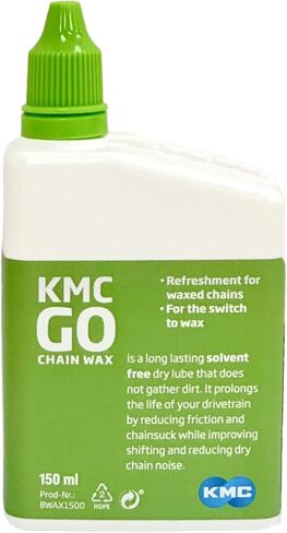 KMC GO WAX | بكرات الدراجات الصديقة للبيئة شمعية الشمع من أجل أداء سلس وطويل الأمد | تطبيق سهل | مثالي للطرق والجبال والدراجات الإلكترونية | 150 مل in Saudi Arabia