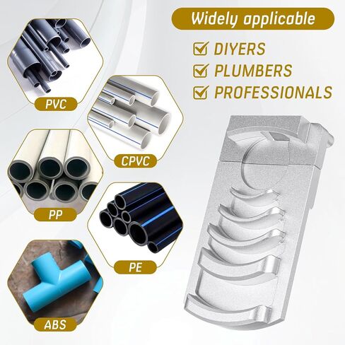 أداة deburring لأنبوب PVC ، أداة deburring الأنبوب البلاستيكي المهني 1-1/4 إلى 4 بوصات ستة أحجام. in Saudi Arabia