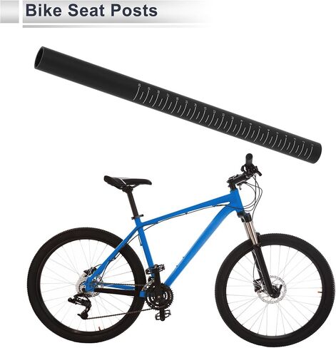 1 Pcs Universal Bike Seat Posts Lightweight 22.2x300mm Bike Saddle Post Seat Tube Matte Black Carbon Fiber in Saudi Arabia