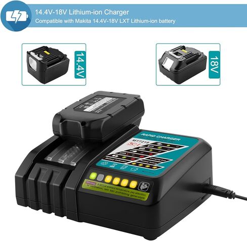 2 حزمة BL1850B 18 فولت 5.0AH بديل للبطارية Makita 18V متوافق مع Makita BL1860 BL1820 1830B 1840B 1850B ، تناسب شواحن Makita 18V الأصلية 18V in Kuwait