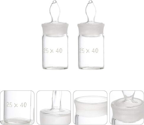 Garneck 2pcs Weighing Flask Lab Supplies Scientific Laboratory Specific Gravity Bottle and Leakproof in Kuwait