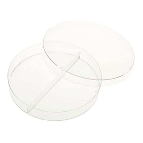 Celltreat 229682 Petri Dish ، مقصورتان ، معقمة ، 100 مم × 15 مم ، 25 لكل حقيبة ، واضحة (حزمة 500) in Kuwait