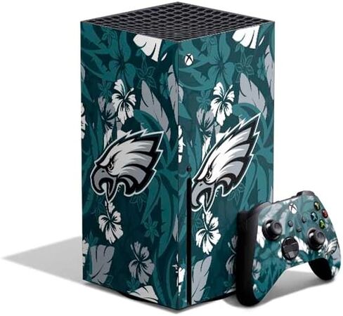 Skinit Decal Gaming Skin Compatible with Xbox Series X Bundle - Officially Licensed NFL Philadelphia Eagles Design in Saudi Arabia