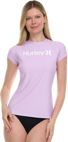 Hurley Rash Guard for Women, Short Sleeve Swim Shirts for Women Rashguard, UPF 50+ SPF & UV Protection in Kuwait