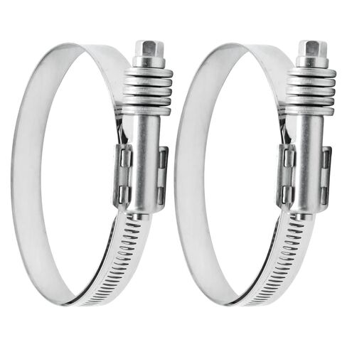 2 Pack Heavy Duty Worm Hose Clamps, 2 3/4 Inch-3 3/5 Inch (70-92 MM) Adjustable Range T-Bolt Hose Clamp for Tightening Pipes Hoses in Various Applications in Saudi Arabia