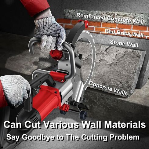 Concrete Ring Saw, Stone Cutting Machine, 30 Cm Wall Groove Cutting Machine, Electric Slotting Machine, Dust-free Slotting Function, Suitable for Concrete, Marble () in Saudi Arabia