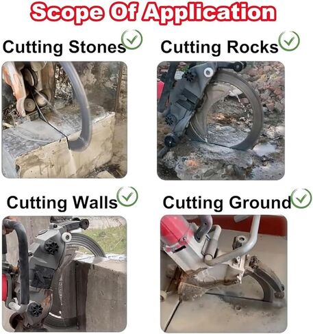 Concrete Ring Saw, Stone Cutting Machine, 30 Cm Wall Groove Cutting Machine, Electric Slotting Machine, Dust-free Slotting Function, Suitable for Concrete, Marble () in Saudi Arabia