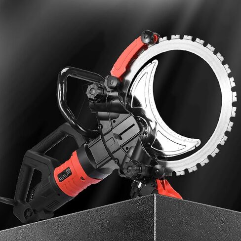 Electric Concrete Ring Saw, Wall Slotting Cutting Machine, Wet Water Supply Concrete Wall Slotting Saw, Dust-free Cutting, Suitable for Reinforced Concrete, Stone, Granite in Saudi Arabia