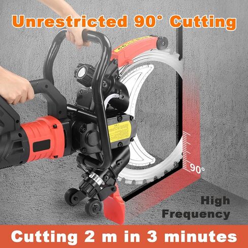 Electric Concrete Ring Saw, Wall Slotting Cutting Machine, Wet Water Supply Concrete Wall Slotting Saw, Dust-free Cutting, Suitable for Reinforced Concrete, Stone, Granite in Saudi Arabia