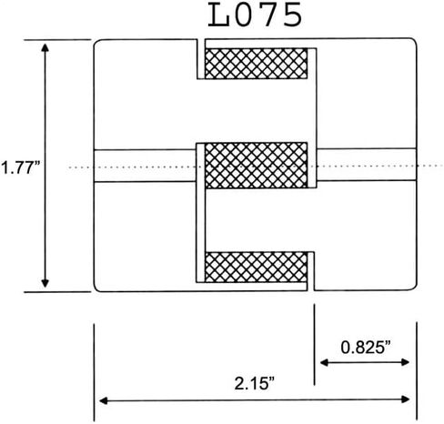 استبدال ل 5/8 "L095 L-Jaw اقتران نصف-مرنة L-095 Lovejoy Martin Interchange in Kuwait