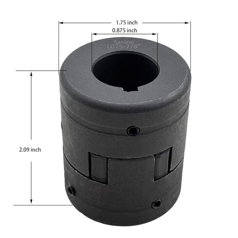 5/8 "إلى 7/8" L075 مجموعة اقتران L-jaw المرنة من 3 قطع من الخشب من الخشب الخشبي ، توصيلات متعددة الإقامة L075-5/8-7/8 in Saudi Arabia