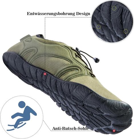 رفع الرجال حافي القدمين أحذية رياضية سريعة الجفاف على نطاق واسع من أصابع القدم المائية للسباحة للسباحة ركوب التجديف على شاطئ التجديف المشي in Kuwait