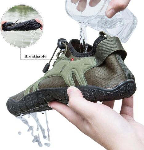 رفع الرجال حافي القدمين أحذية رياضية سريعة الجفاف على نطاق واسع من أصابع القدم المائية للسباحة للسباحة ركوب التجديف على شاطئ التجديف المشي in Kuwait