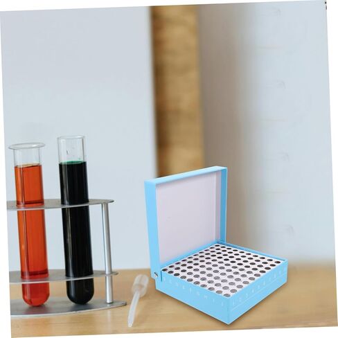 Pretyzoom 100 Hololes Microcentrifuge Tube Box for Freezer Storage Tube Tube Tube Storage Bin Lid PRP Caps Caps Caps Fryzer in Kuwait