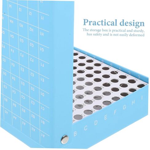 Pretyzoom 100 Hololes Microcentrifuge Tube Box for Freezer Storage Tube Tube Tube Storage Bin Lid PRP Caps Caps Caps Fryzer in Kuwait