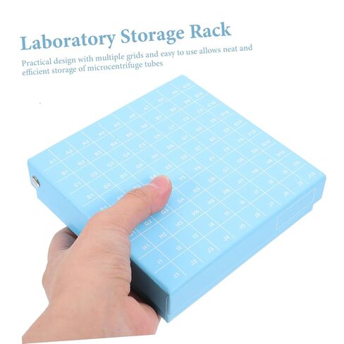 Pretyzoom 100 Hololes Microcentrifuge Tube Box for Freezer Storage Tube Tube Tube Storage Bin Lid PRP Caps Caps Caps Fryzer in Kuwait