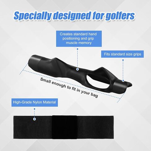 Golf Grip Trainer & Swing Correcting Arm Band, Golf Club Right Hand Training Aid Connection Band Training Grip Attachment Accessories for Correct Hand Position & Grasp in Saudi Arabia